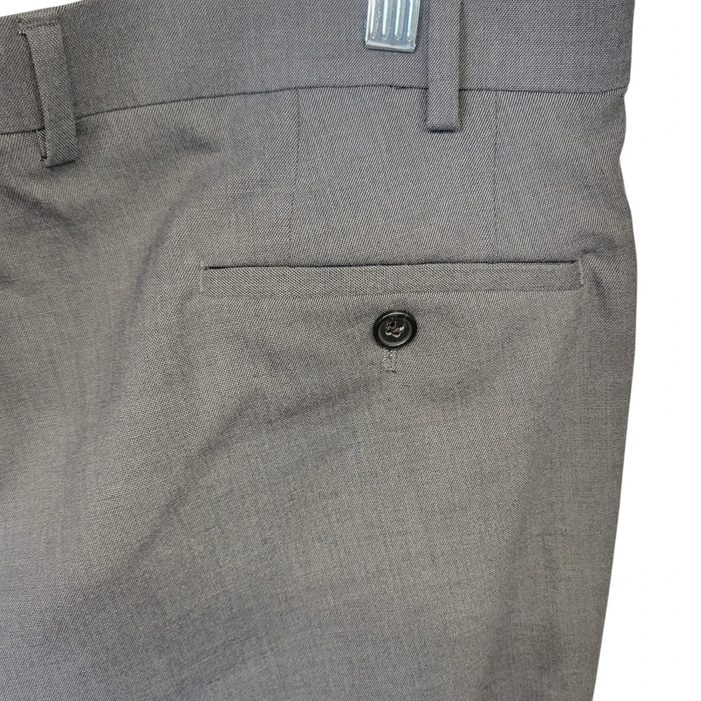 Lauren Ralph‎ Lauren Ultraflex Mens Dress Pants 38x32 Med Grey Classic Fit I691